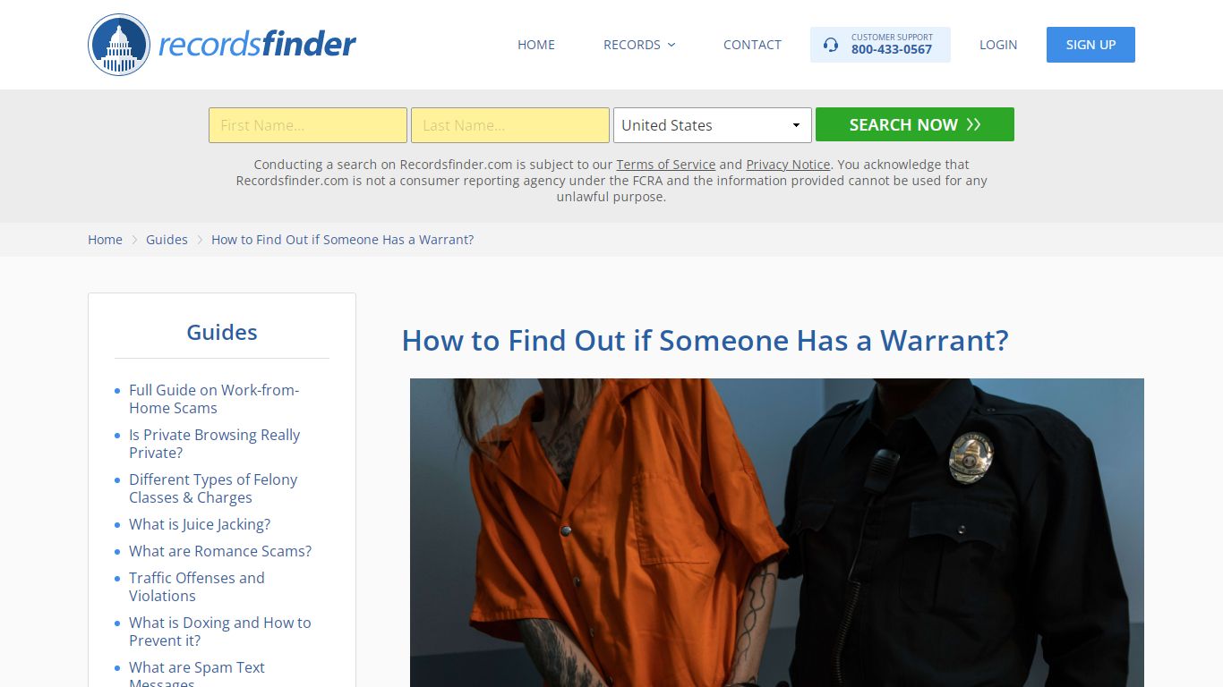 How to Find Out if Someone Has a Warrant? - RecordsFinder